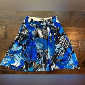 Vince Camuto Blue Floral Skirt- size 0